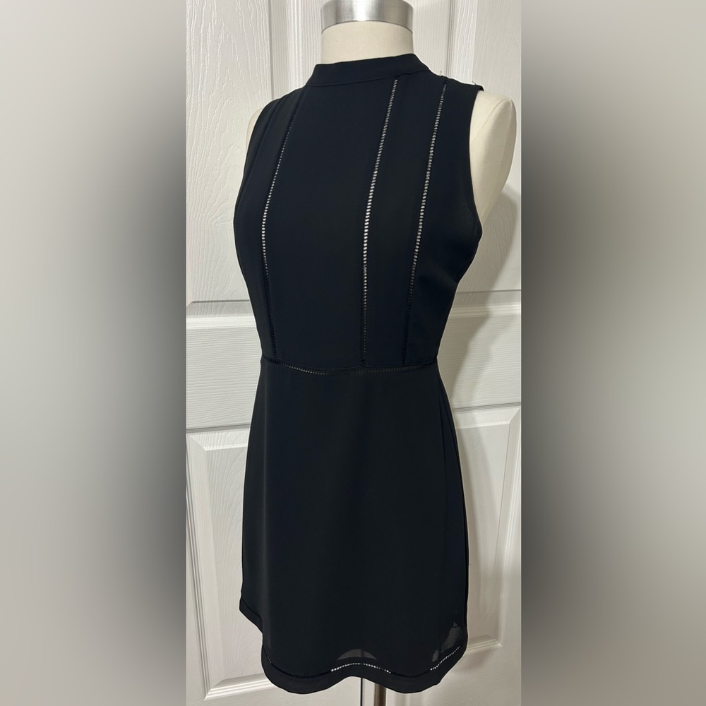 Naked Zebra Women’s Black Sleeveless Mini  Dress Size S